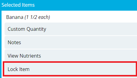Select Lock Click System Locking a Selection