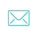 A blue icon of a sealed envelope.