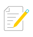 A multicolored icon of a pencil hovering over a piece of paper with lines of text.